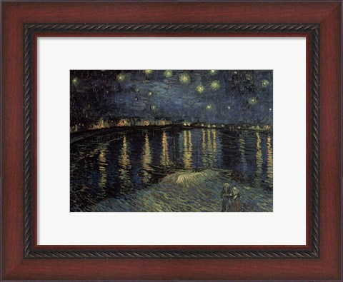 Framed Starry Night over the Rhone, c.1888 Print