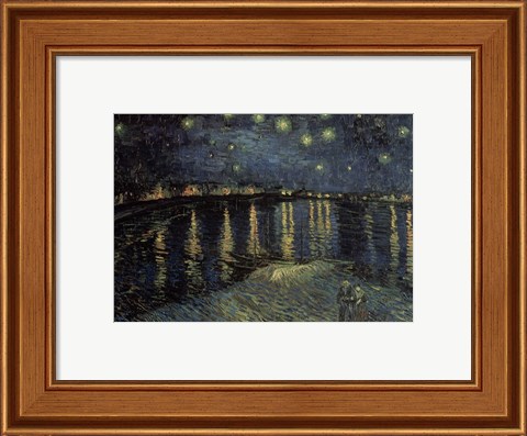 Framed Starry Night over the Rhone, c.1888 Print