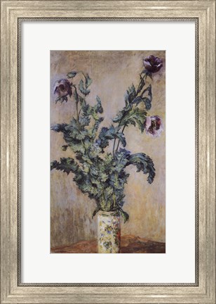 Framed Purple Poppies Print