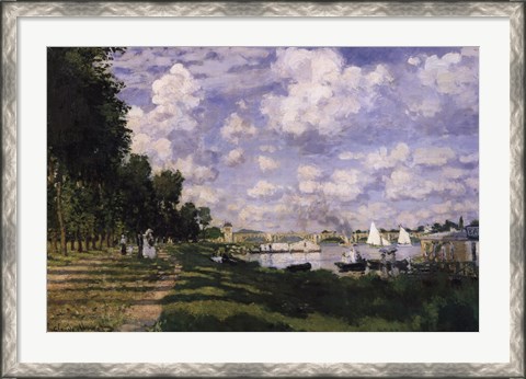 Framed Le Bassin d&#39;Argenteuil Print