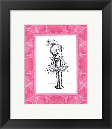 Framed Tiny Ballerina Print