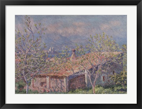 Framed Gardener&#39;s House at Antibes, 1888 Print