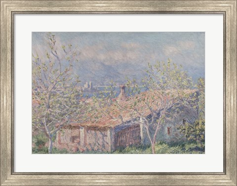 Framed Gardener&#39;s House at Antibes, 1888 Print
