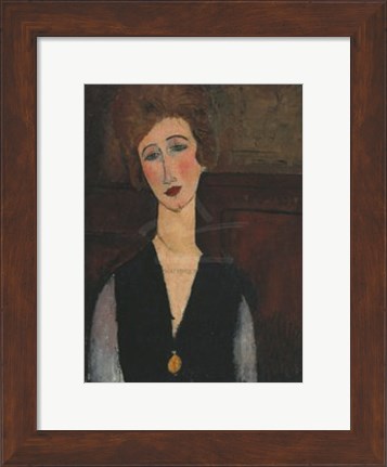 Framed Portrait of a Woman, c.19171918 Print