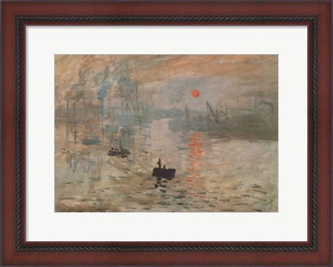 Framed Impression, Sunrise, c.1872 (green) Print