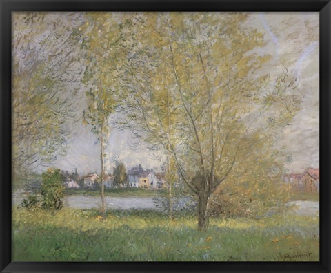 Framed Willows of Vetheuil Print