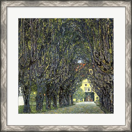 Framed Avenue of Trees in the Park at Schloss Kammer, c.1912 Print