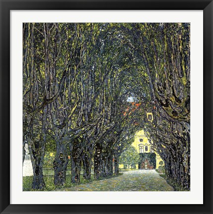 Framed Avenue of Trees in the Park at Schloss Kammer, c.1912 Print