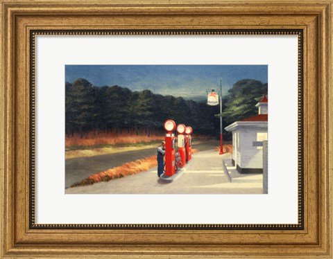 Framed Gas, 1940 Print