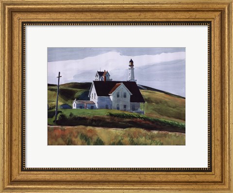 Framed Hill and Houses, Cape Elizabeth, Maine, 1927 Print