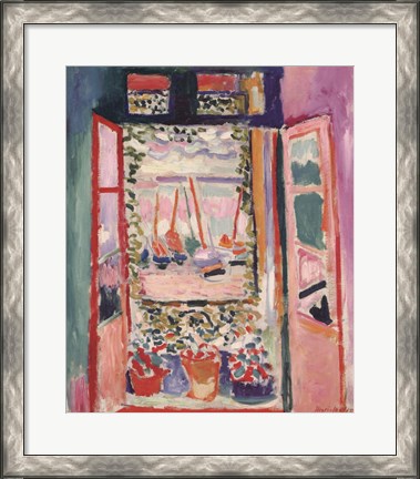 Framed Open Window, Collioure, 1905 Print