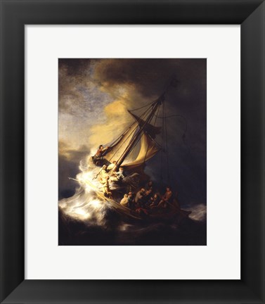 Framed Storm on the Sea of Galilee Print