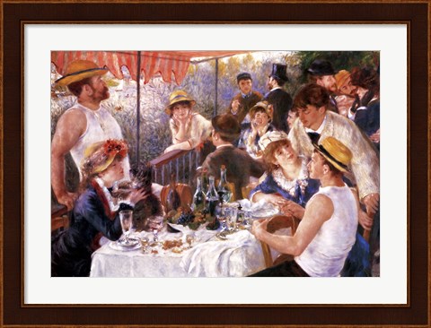 Framed Luncheon of the Boating Party Print