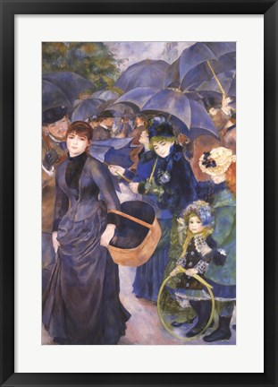 Framed Umbrellas Print