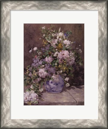 Framed Spring Bouquet, 1866 Print