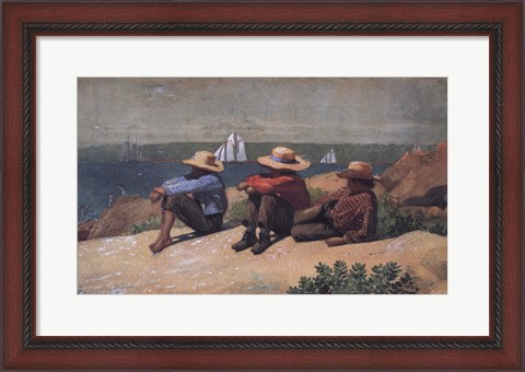 Framed On the Beach, 1875 Print