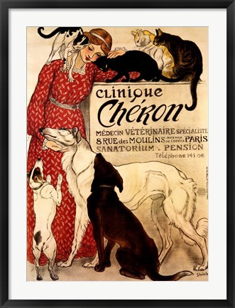 Framed Clinique Cheron Print