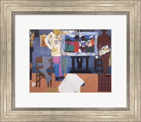 Framed Profile/Part II, The Thirties: Artist with Painting and Model, 1981 Print