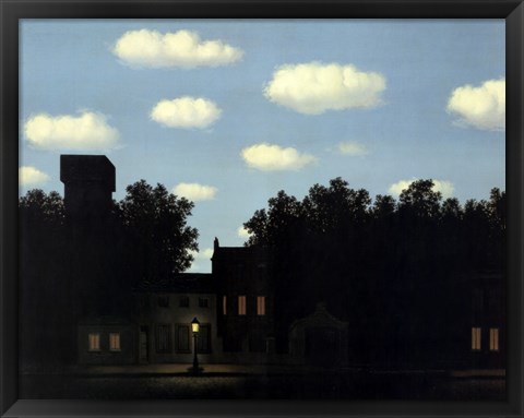 Framed Empire of Light II, 1950 Print