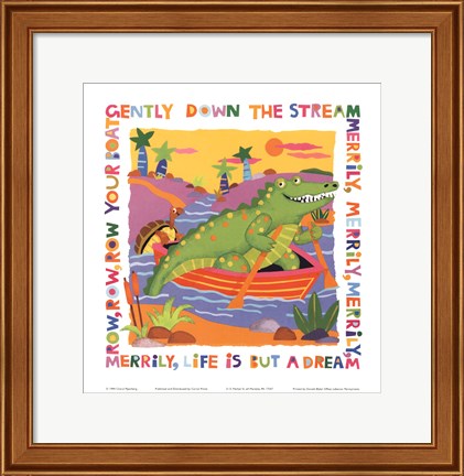 Framed Row Your Boat Print