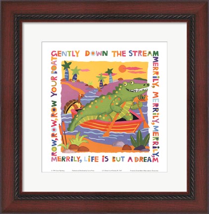 Framed Row Your Boat Print