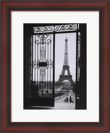 Framed Eiffel Tower from the Trocadero Print