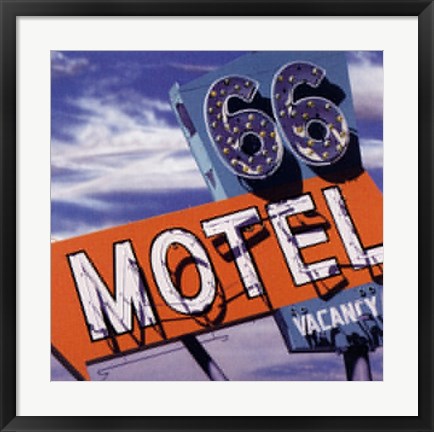 Framed 66 Motel Print