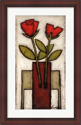 Framed Rose Melody II Print