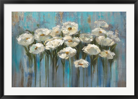 Framed Anemones by the Lake Print