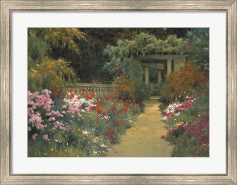 Framed Italian Garden Print