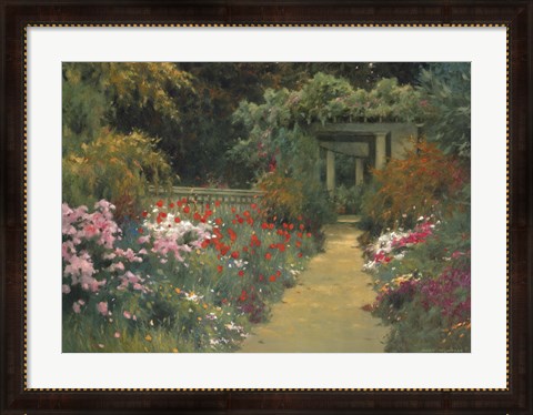 Framed Italian Garden Print