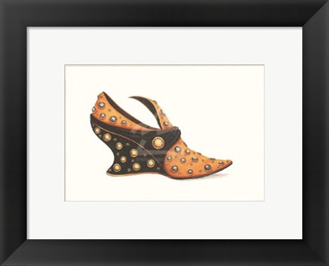 Framed La Chaussure de Simone Print