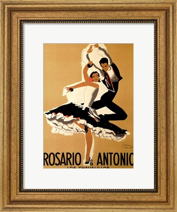 Framed Rosario &amp; Antonio, 1949 Print