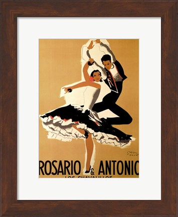 Framed Rosario &amp; Antonio, 1949 Print