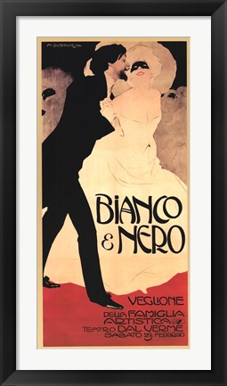 Framed Bianco &amp; Nero Print