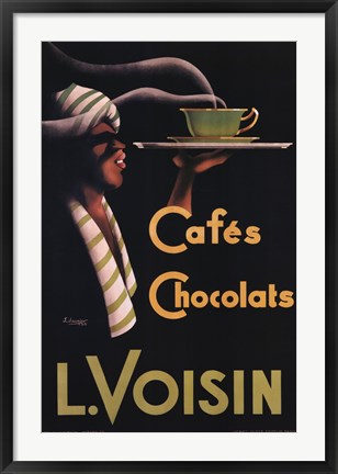 Framed L. Voisin Cafes &amp; Chocolats, 1935 Print