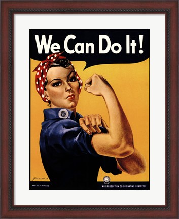 Framed We Can Do It! Print