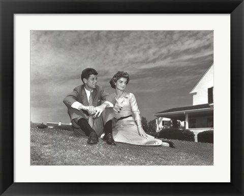 Framed Jack and Jackie, 1953 Print