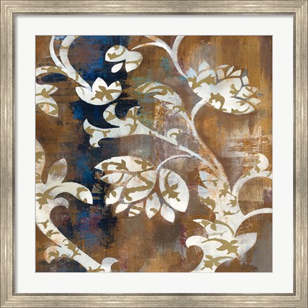 Framed Moonlight Magnolia Silhouette II Print