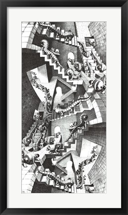 Framed House of Stairs Print