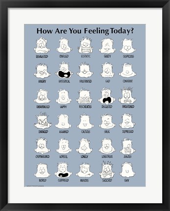 Framed How Are You Feeling Today? Print