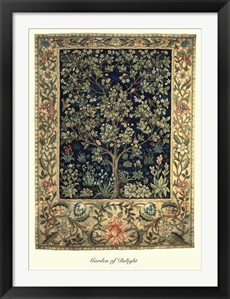 Framed Garden of Delight Print