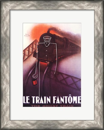 Framed Le Train Fantome Print