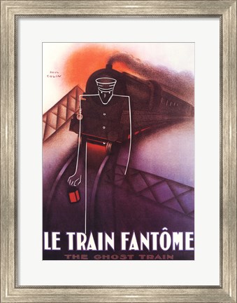 Framed Le Train Fantome Print