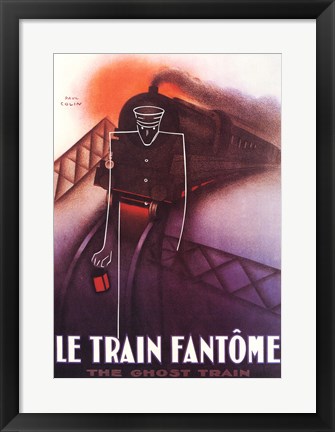 Framed Le Train Fantome Print