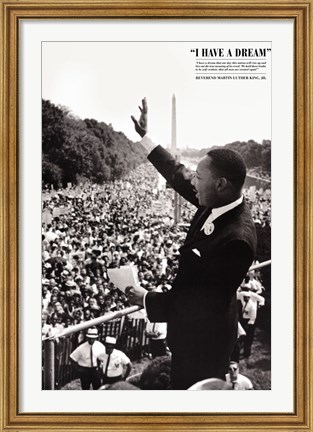 Framed King: I Have a Dream Print