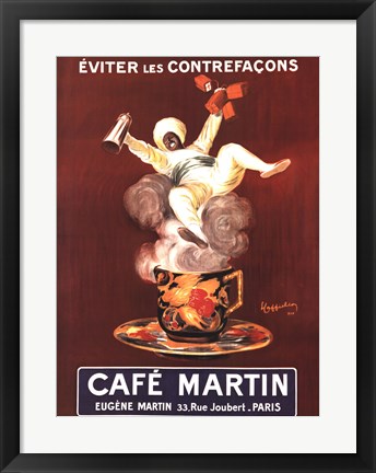 Framed Cafe Martin Print