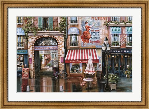 Framed Passage Fontaine Print