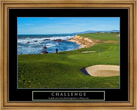 Framed Challenge - Golf Print