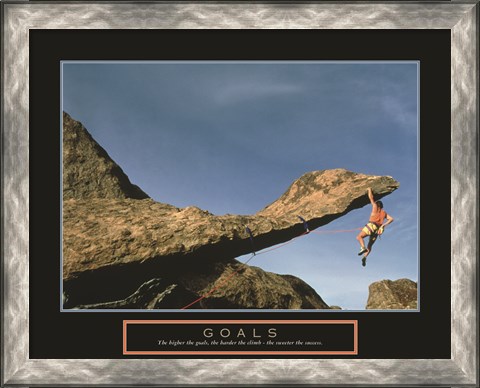 Framed Goals - Rock Climber Print